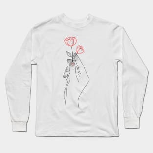 IN LOVING HANDS - flower Long Sleeve T-Shirt